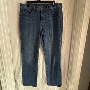 Lauren Ralph Lauren Women Size 12 Medium Wash Classic Straight Leg Denim Jeans